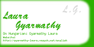 laura gyarmathy business card